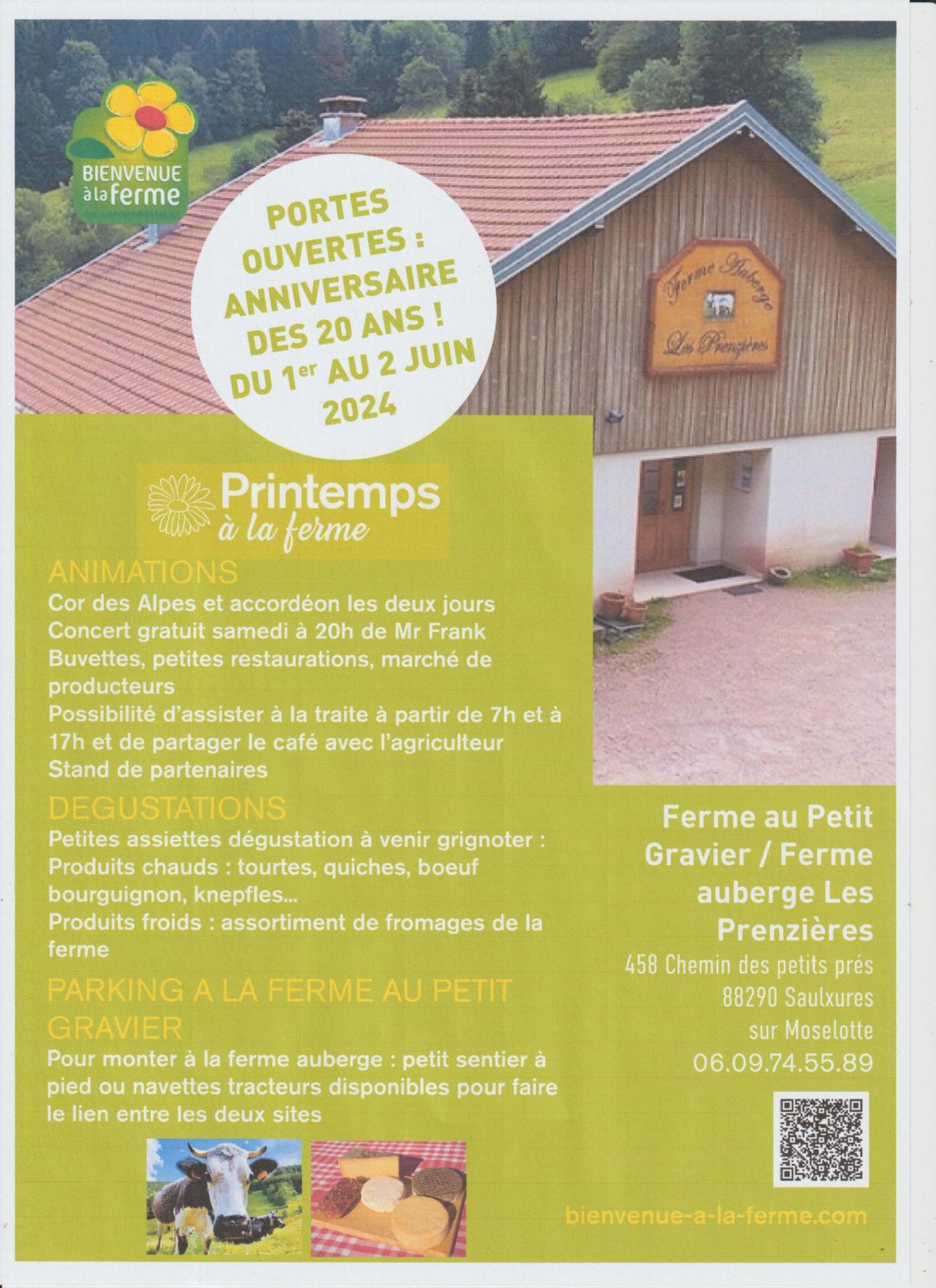 Portes ouvertes ferme auberge les prenzieres 1er et 2 juin 2024 001